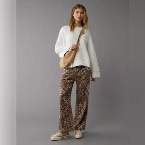 American Eagle Leopard PJ Pant AE animal print pant medium women’s pants cheetah